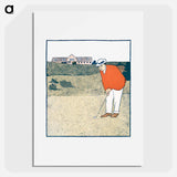 Man playing Golf - エドワード ペンフィールド Poster.