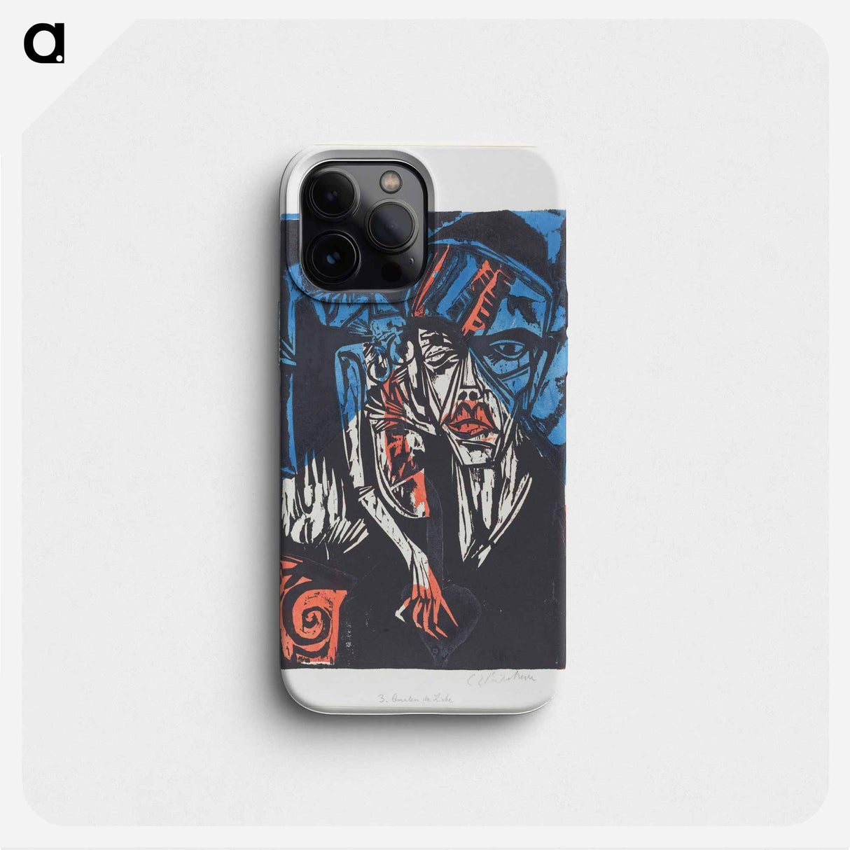 Peter Schlemihl's Wondrous Story: Battles. The Agonies of Love - エルンスト ルートヴィヒ キルヒナー Phone Case.