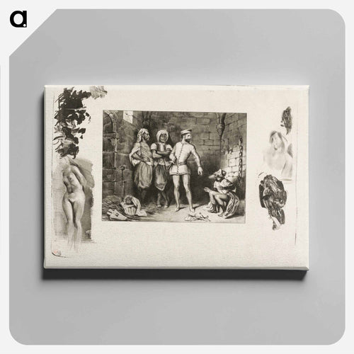 イエロー - ウジェーヌ ドラクロワ Canvas.