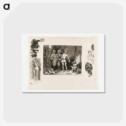 イエロー - ウジェーヌ ドラクロワ Postcard.