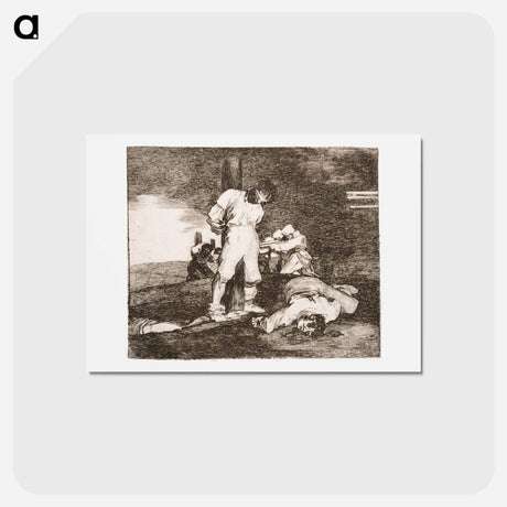 アートポストカード-Eikä pelastusta ole (y no hai remedio) - フランシスコ デ ゴヤ Postcard.