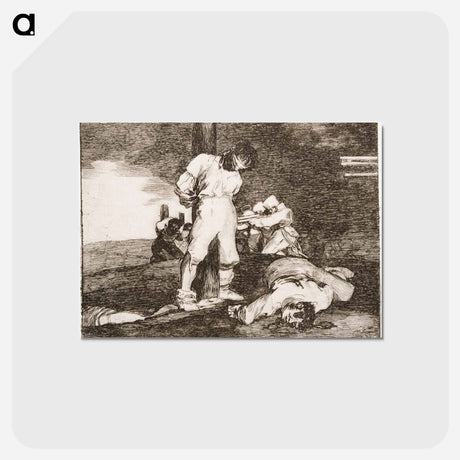 アートポストカード-Eikä pelastusta ole (y no hai remedio) - フランシスコ デ ゴヤ Postcard.