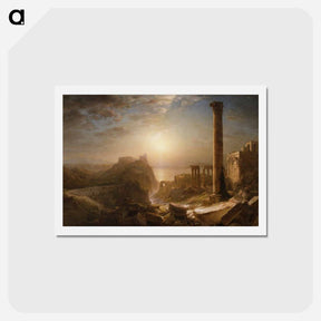 アートポストカード-Syria by the Sea - フレデリック エドウィン チャーチ Postcard.