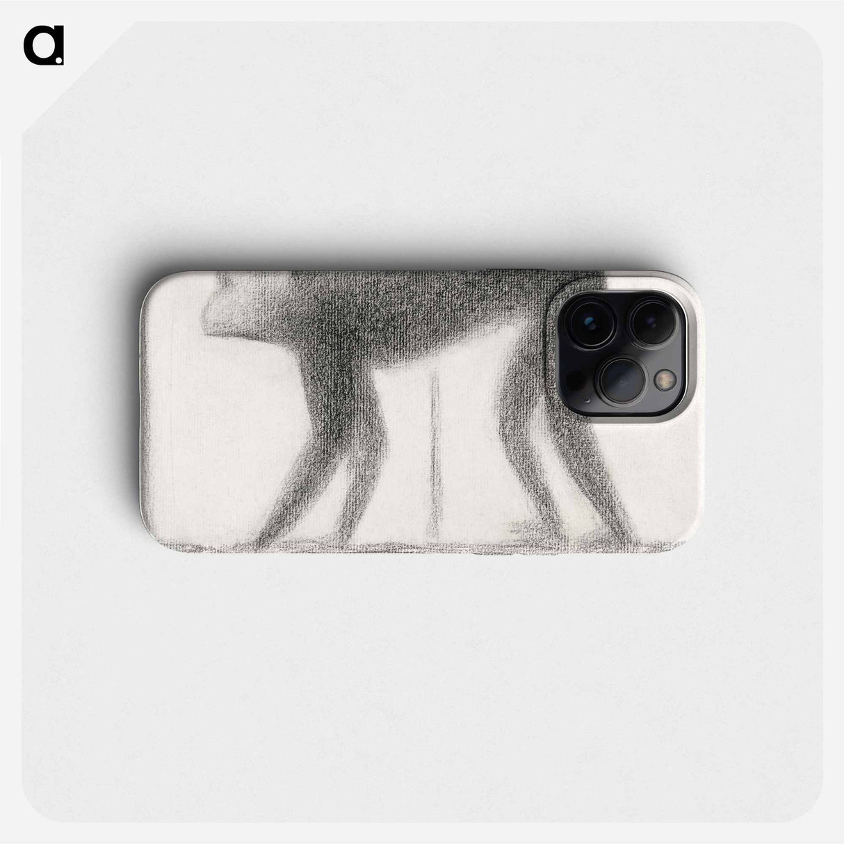 Monkey - Georges Seurat Phone Case.