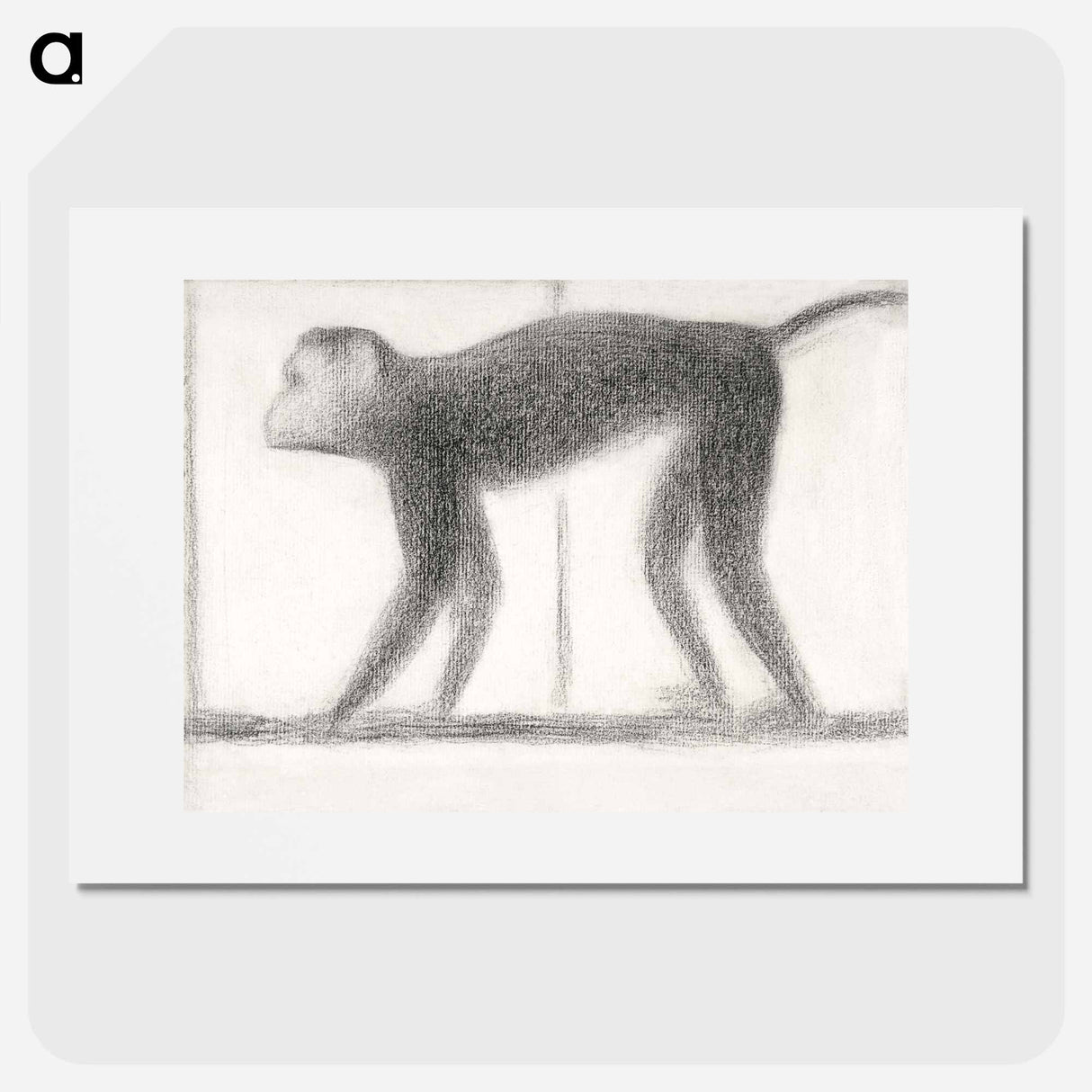 Monkey - Georges Seurat Poster.