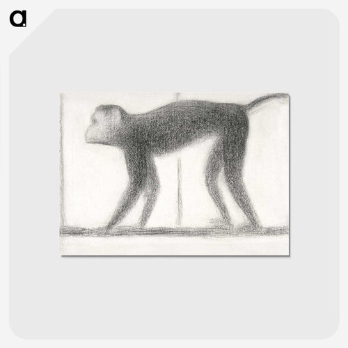 Monkey - ジョルジュ スーラ Postcard.