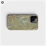 Hokusai's Map Of The Tokaido Road - 葛飾 北斎 Phone Case.