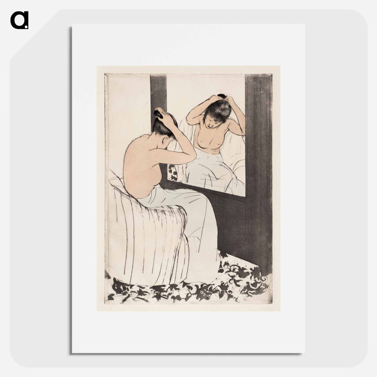 The Coiffure - Mary Cassatt Poster.