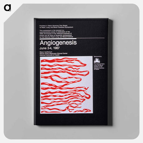 アートパネル-Angiogenesis: Frontiers in Basic Sciences That Relate to Heart, Lung, and Blood Diseases Symposium
 - 国立医学図書館 Canvas.
