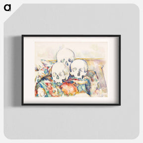 アートポスター-The Three Skulls - ポール セザンヌ Poster.