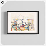 The Three Skulls - Paul Cezanne Poster.