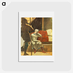 アートポストカード-Vision of Constantine (detail) - ピエロ デラ フランチェスカ Postcard.
