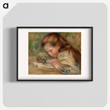 Child Reading - Pierre-Auguste Renoir Poster.