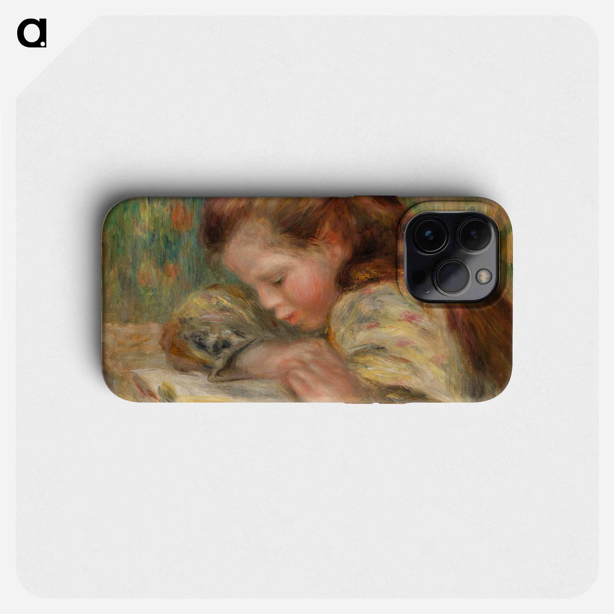 Child Reading - Pierre Auguste Renoir Phone Case.