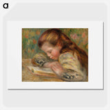 Child Reading - Pierre-Auguste Renoir Poster.