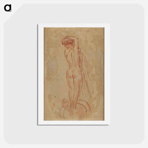 アートポストカード-Back Nude
 - ピエール ボナール Postcard.