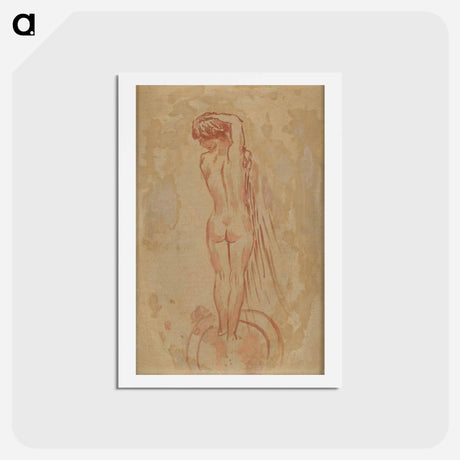 アートポストカード-Back Nude
 - ピエール ボナール Postcard.