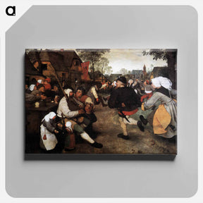 アートパネル-The Peasant Dance - ピーター ブリューゲル Canvas.
