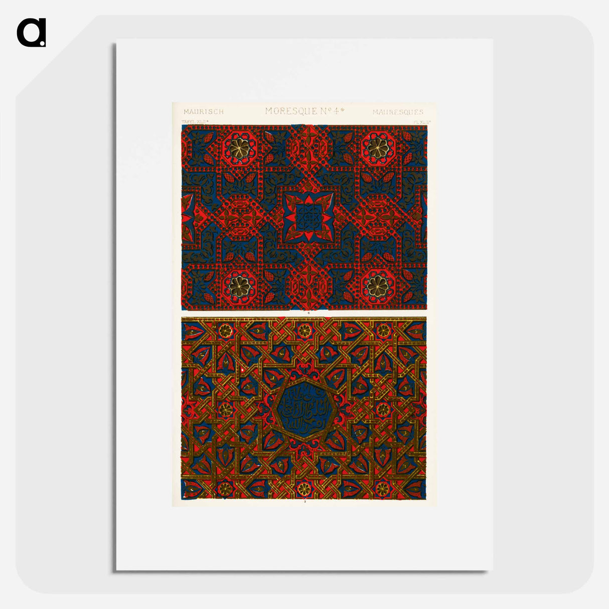 アートポスター-Nineteenth-Century Ornamental Pattern
 - 装飾の文法 Poster.