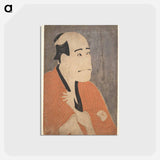 アートポストカード-Arashi Ryūzō I as Ishibe Kinkichi in the Play Hana Ayame Bunroku Soga - 東洲斎 写楽 Postcard.