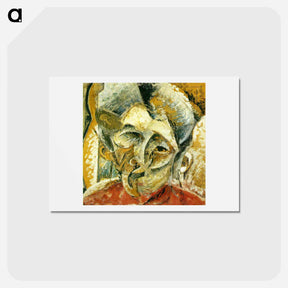 アートポストカード-Dynamism of a Woman's Head - ウンベルト ボッチョーニ  Postcard.