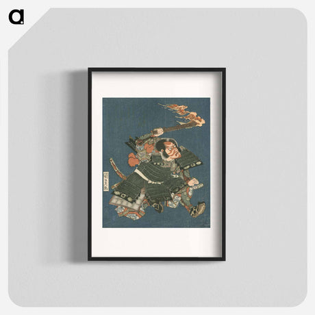 アートポスター-Ichikawa Danjuro VII as I no Hayata
 - 歌川 国貞 Poster.