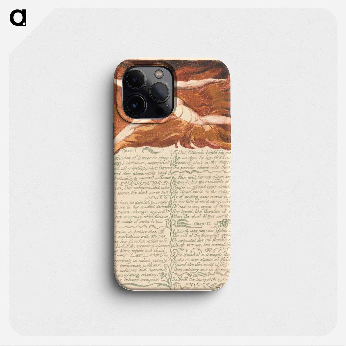 The First Book of Urizen, Plate 3, "Chap: 1 . . . ." - ウィリアム ブレイク Phone Case.