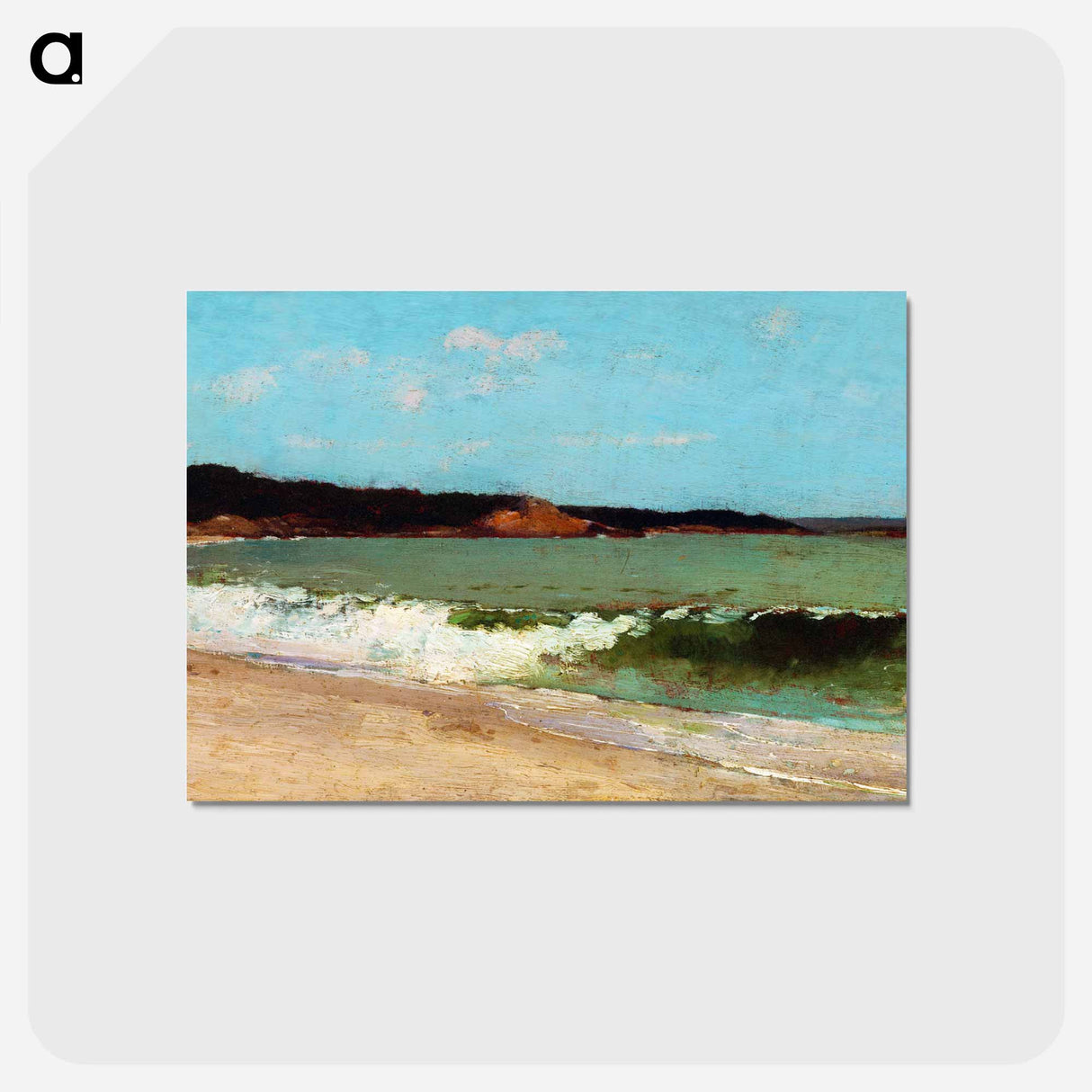 アートポストカード-Study for Eagle Head, Manchester, Massachusetts - ウィンスロー ホーマー Postcard.