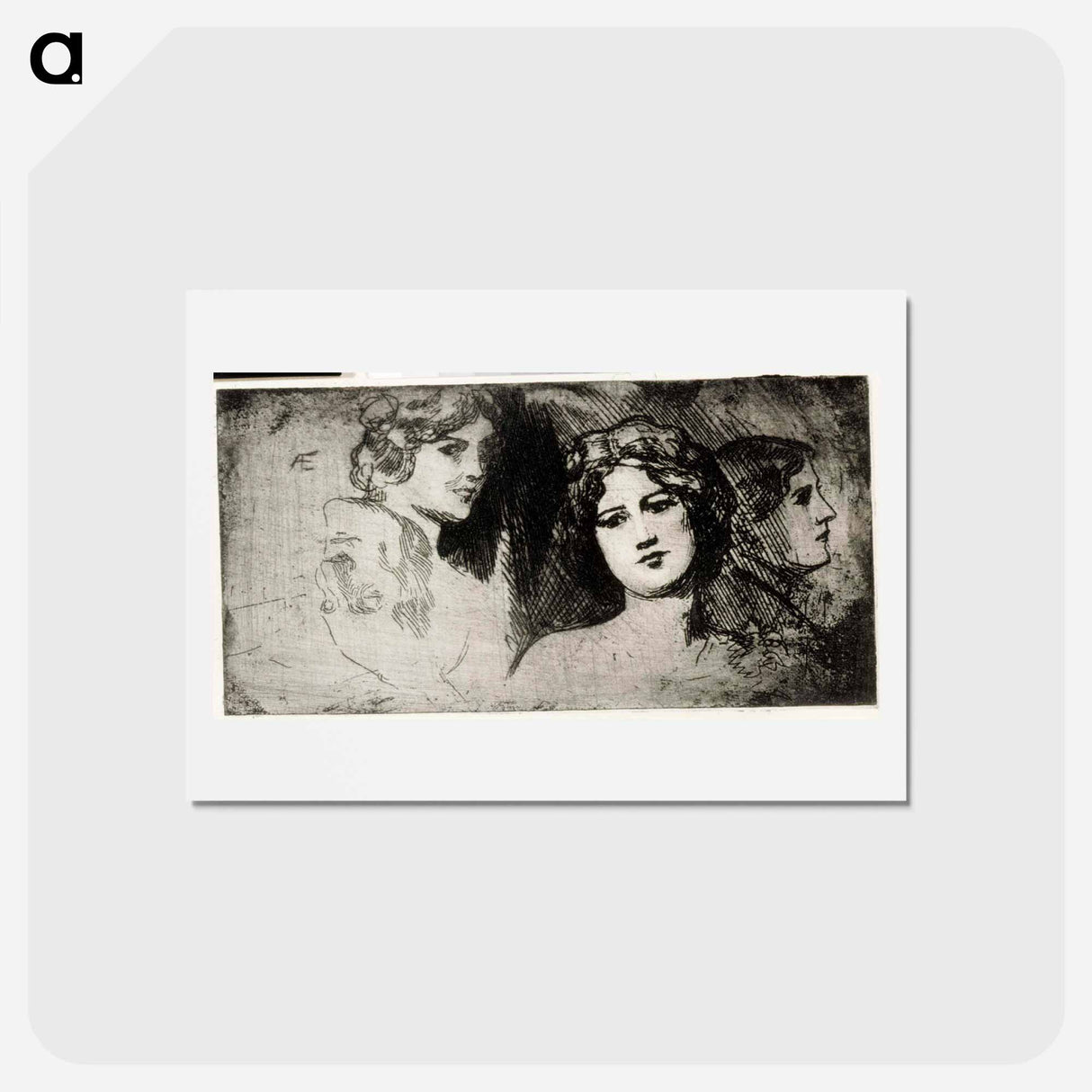 アートポストカード-Harjoitelmapäitä - アルバート エーデルフェルト Postcard.