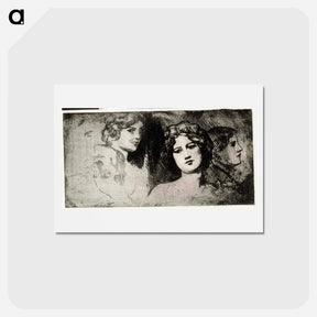 アートポストカード-Harjoitelmapäitä - アルバート エーデルフェルト Postcard.