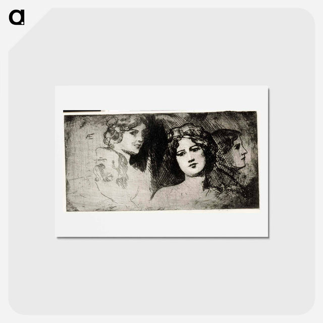 アートポストカード-Harjoitelmapäitä - アルバート エーデルフェルト Postcard.