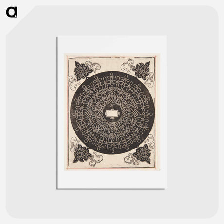 アートポストカード-Knob with rectangular center - アルブレヒト デューラー Postcard.