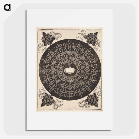 アートポスター-Knob with rectangular center - アルブレヒト デューラー Poster.
