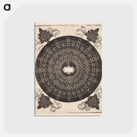 アートポストカード-Knob with rectangular center - アルブレヒト デューラー Postcard.