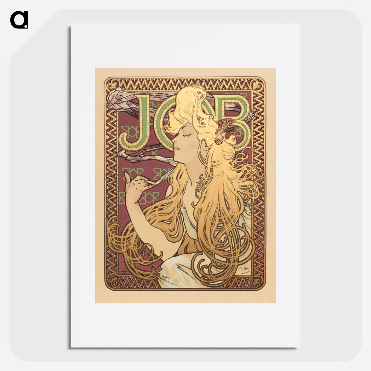 Mosaic pattern for Fouquet jewelry store - Alphonse Mucha Poster.