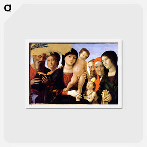アートポストカード-The Holy Family - アンドレア マンテーニャ Postcard.