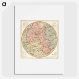 A new and accurate map of the country for twenty five miles round the University of Oxford - アンティーク地図 Poster.