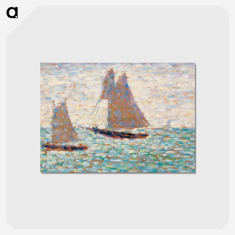 アートポストカード-Two Sailboats at Grandcamp
 - バーンズ・コレクション Postcard.