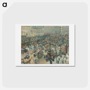 アートポストカード-Boulevard des Italiens, Morning, Sunlight - カミーユ ピサロ Postcard.