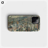 Boulevard des Italiens, Morning, Sunlight - カミーユ ピサロ Phone Case.