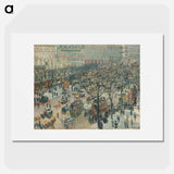 Boulevard des Italiens, Morning, Sunlight - Camille Pissarro Poster.