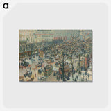 アートポストカード-Boulevard des Italiens, Morning, Sunlight - カミーユ ピサロ Postcard.