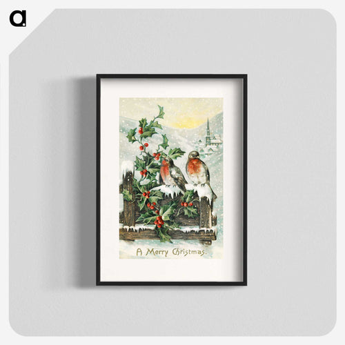 ヴィンテージ・クリスマス・ポストカード - クリスマス Poster.
