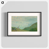 Claude Monet's Cliffs at Pourville - クロード モネ Poster.