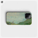 Claude Monet's Cliffs at Pourville - Claude Monet Phone Case.