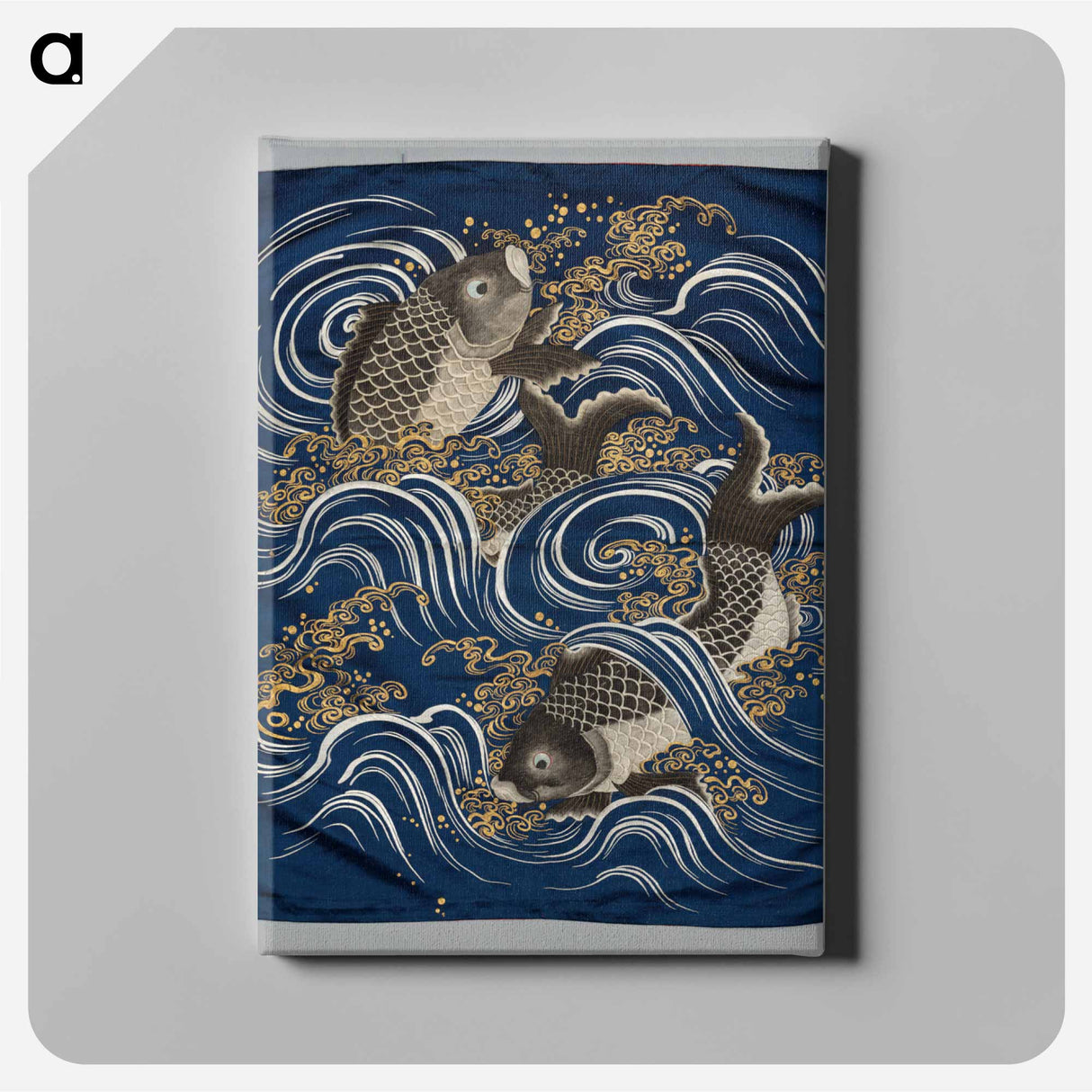 アートパネル-Carp in Waves Fukusa
 - クリーブランド美術館 Canvas.