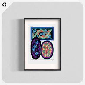 アートポスター-Suggestions pour étoffes et tapis: 60 motifs en couleur - E.A.セギー Poster.