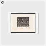 アートポストカード-Woman with Rod
 - エドワード マイブリッジ Postcard.
