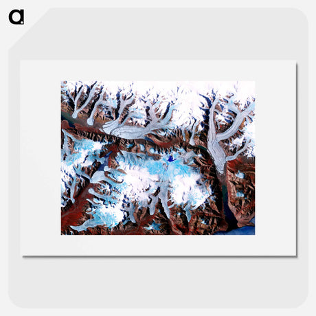 アートポスター-Ellesmere Island, Nunavut
 - 上空からの地球 Poster.