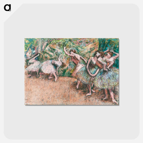 アートポストカード-Ballet Scene - エドガー ドガ Postcard.